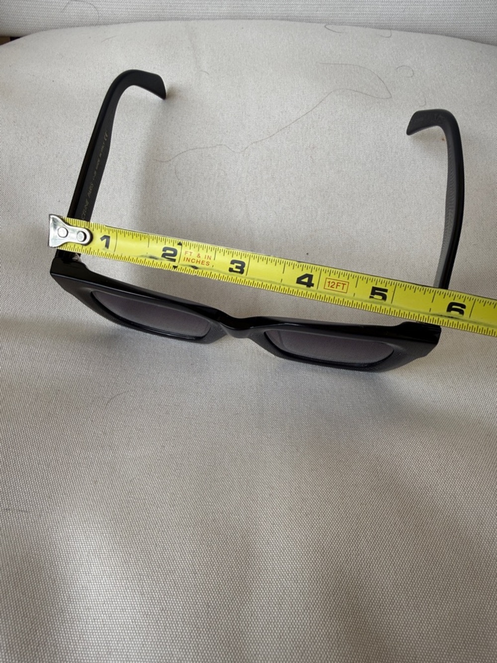 Celine Black Oversized Square Acetate Sunglasses 🕶️ with Gradient Lenses Italy - Picture 11 of 16